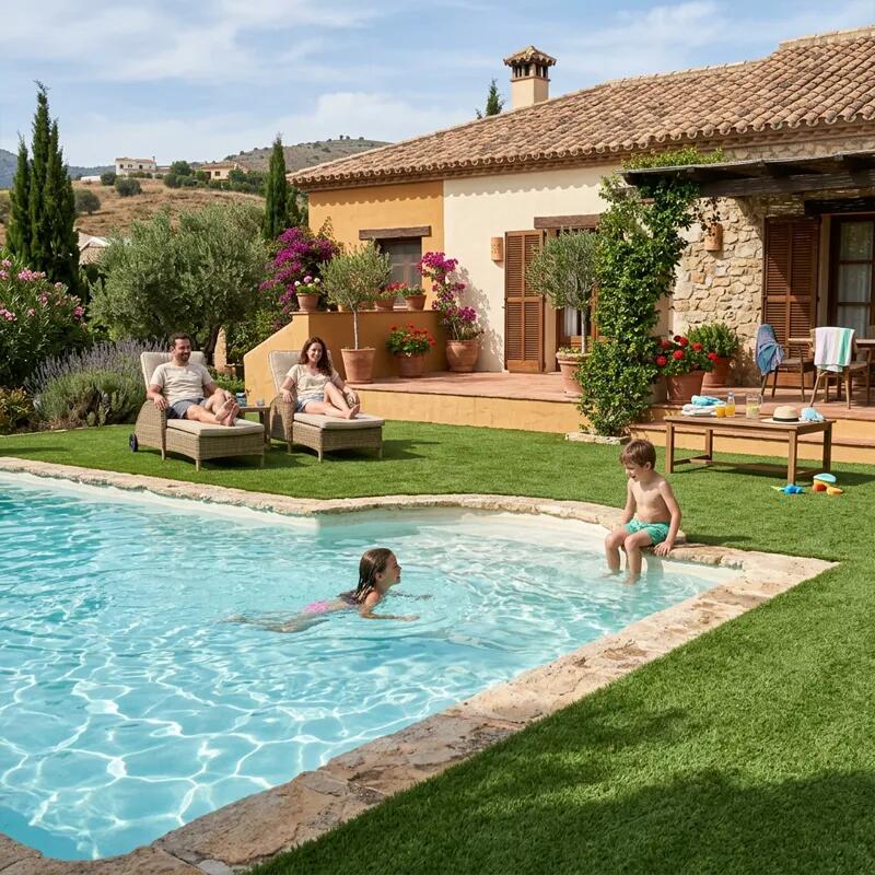 RELVA ARTIFICIAL PISCINA ULTRA 40MM. / ROLO 2 X 8M (16m²) 5/7