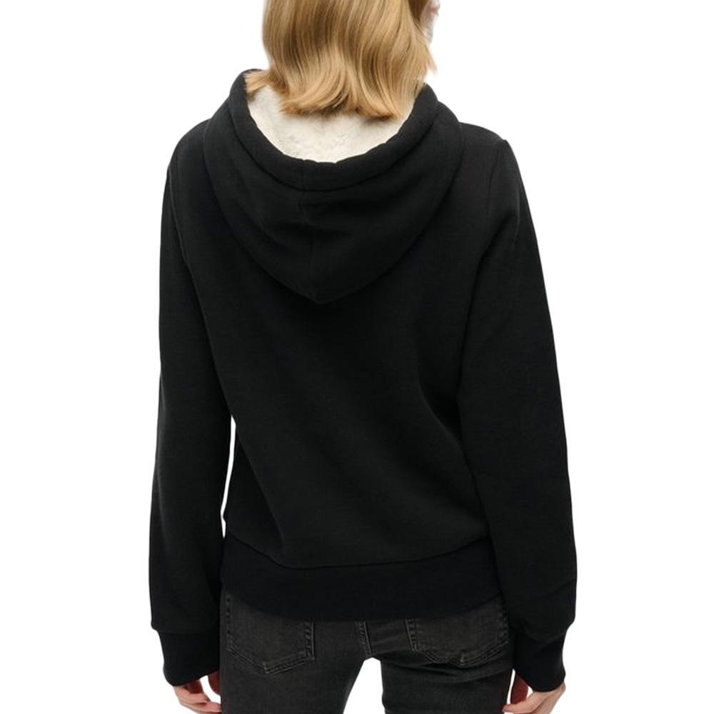 Superdry Damen Hoodie Schwarz Luxus 2/5