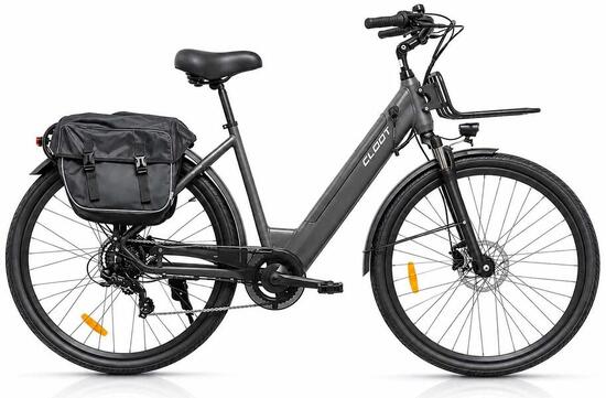 Vélo ville longue distance CLOOT HELSINKI 700 electrique 470Wh , couleur grise
