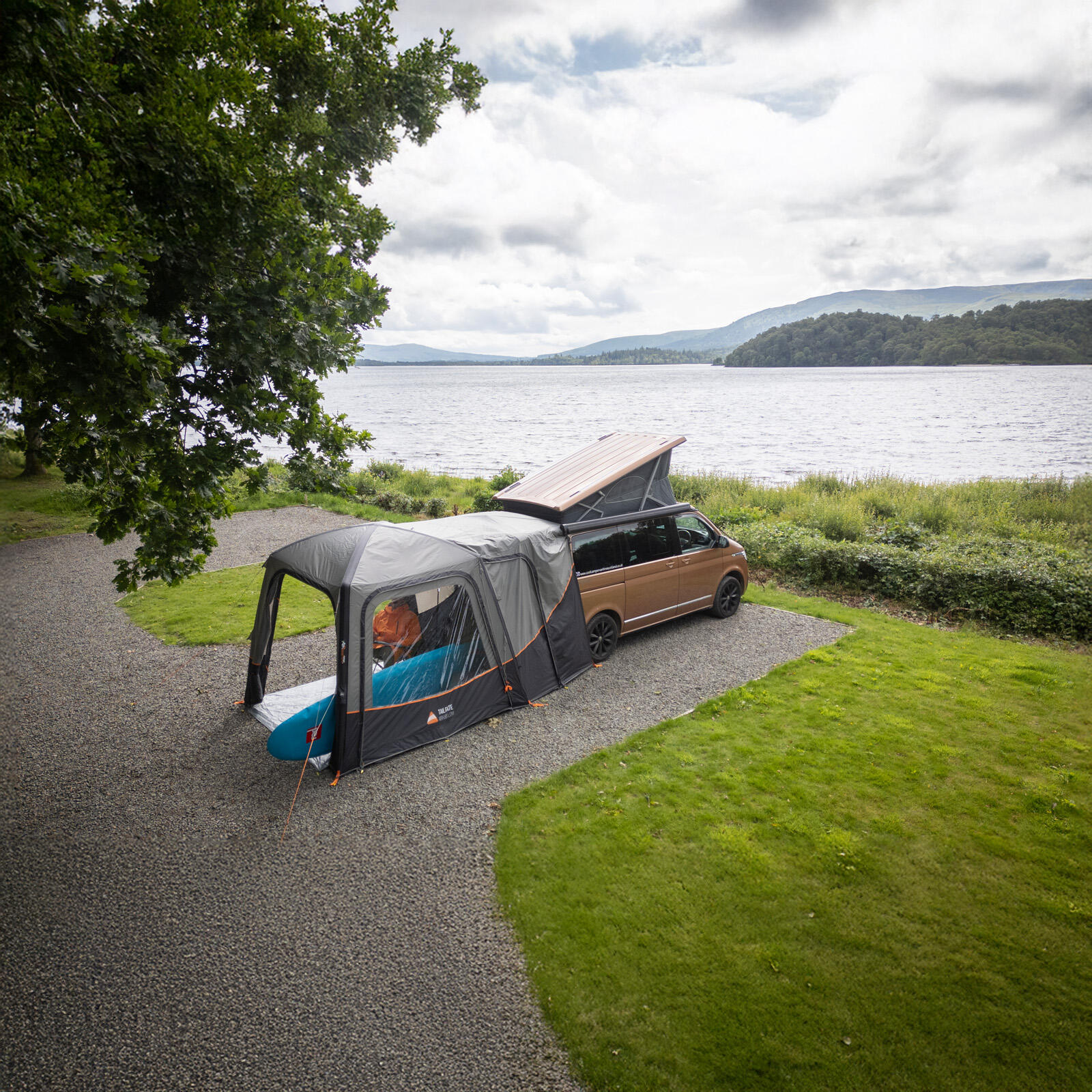 Auvent de bus, tente arrière, hayon, AirHub II, camping-car gonflable bas 7/7