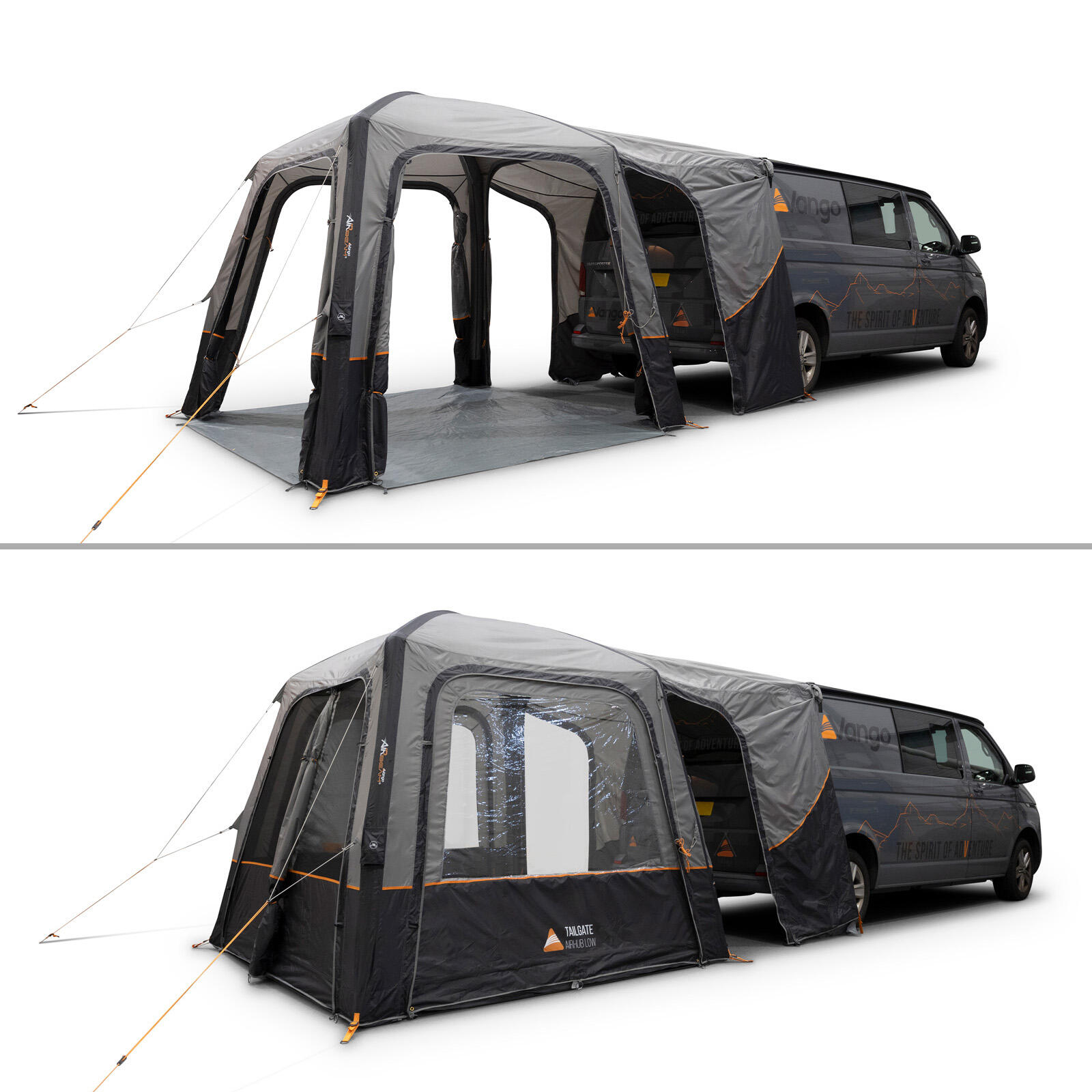 Auvent de bus, tente arrière, hayon, AirHub II, camping-car gonflable bas 4/7