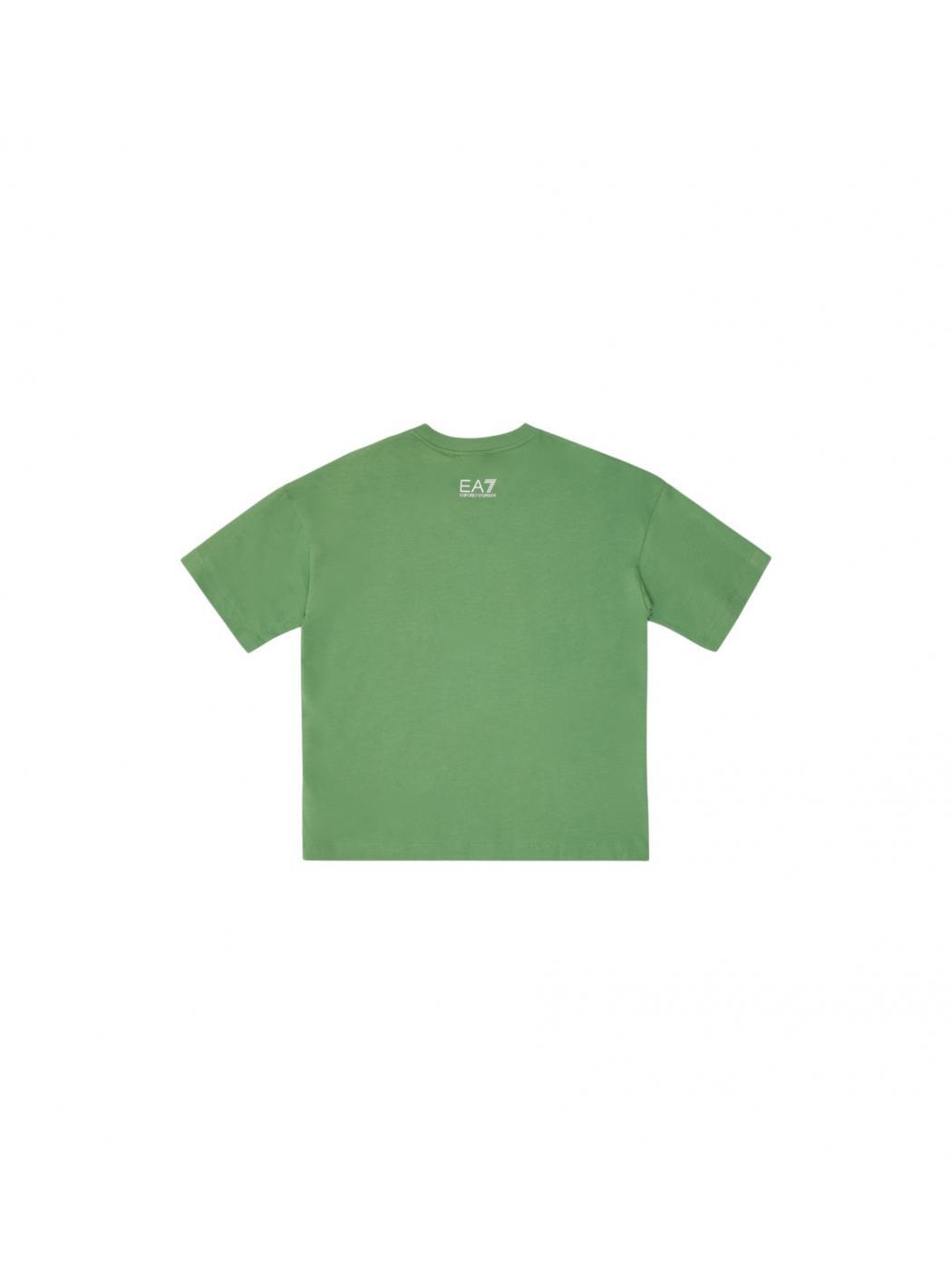 T-shirt chłopięce emporio armani zielony 3/4