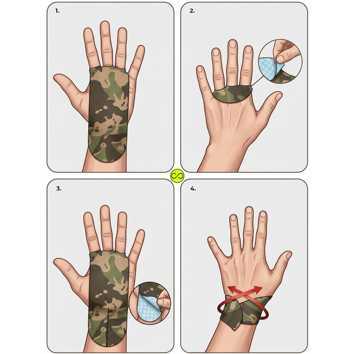 10 Handtapes Bescherming Handpalmen, Tegen Blaren, Eelt, Waterdicht 7/7