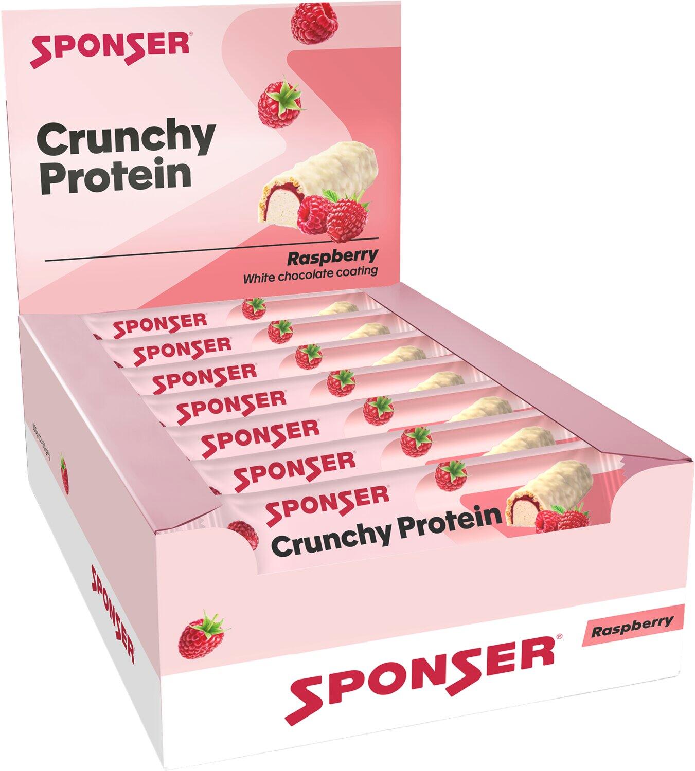 Crunchy Protein, Raspberry Display (12 x 50 g) 2/2