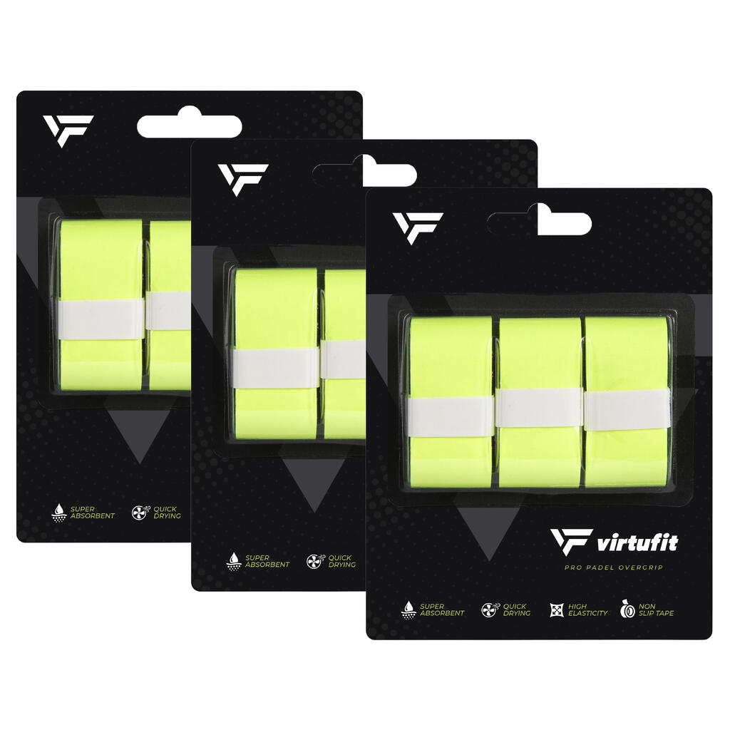 Pro Padel Overgrip - Neon Green - 9 pieces