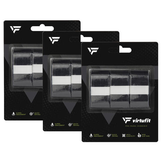Pro Padel Surgrip - Noir - 9 pièces