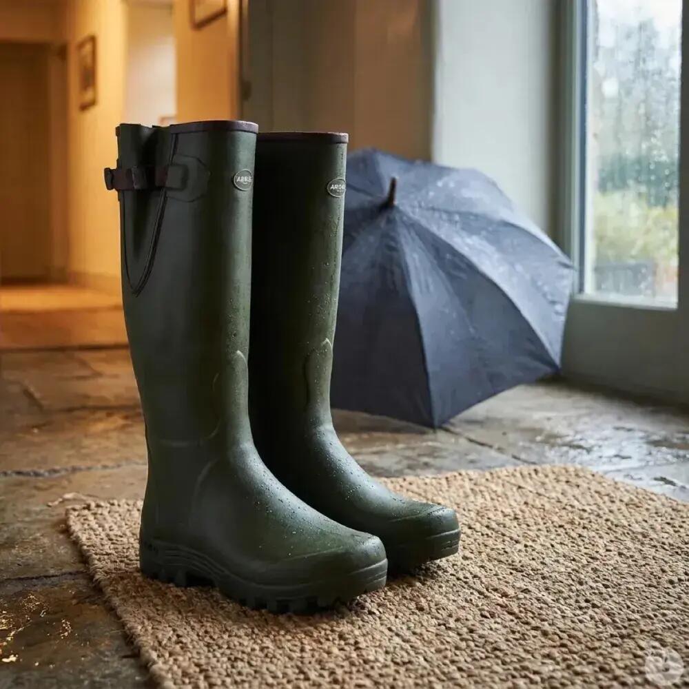 Bottes Arxus Pioneer vertes en caoutchouc naturel 8/9
