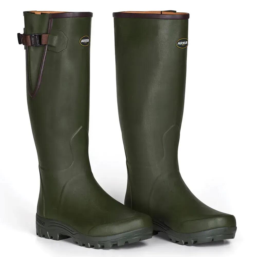 Bottes Arxus Pioneer vertes en caoutchouc naturel 2/9