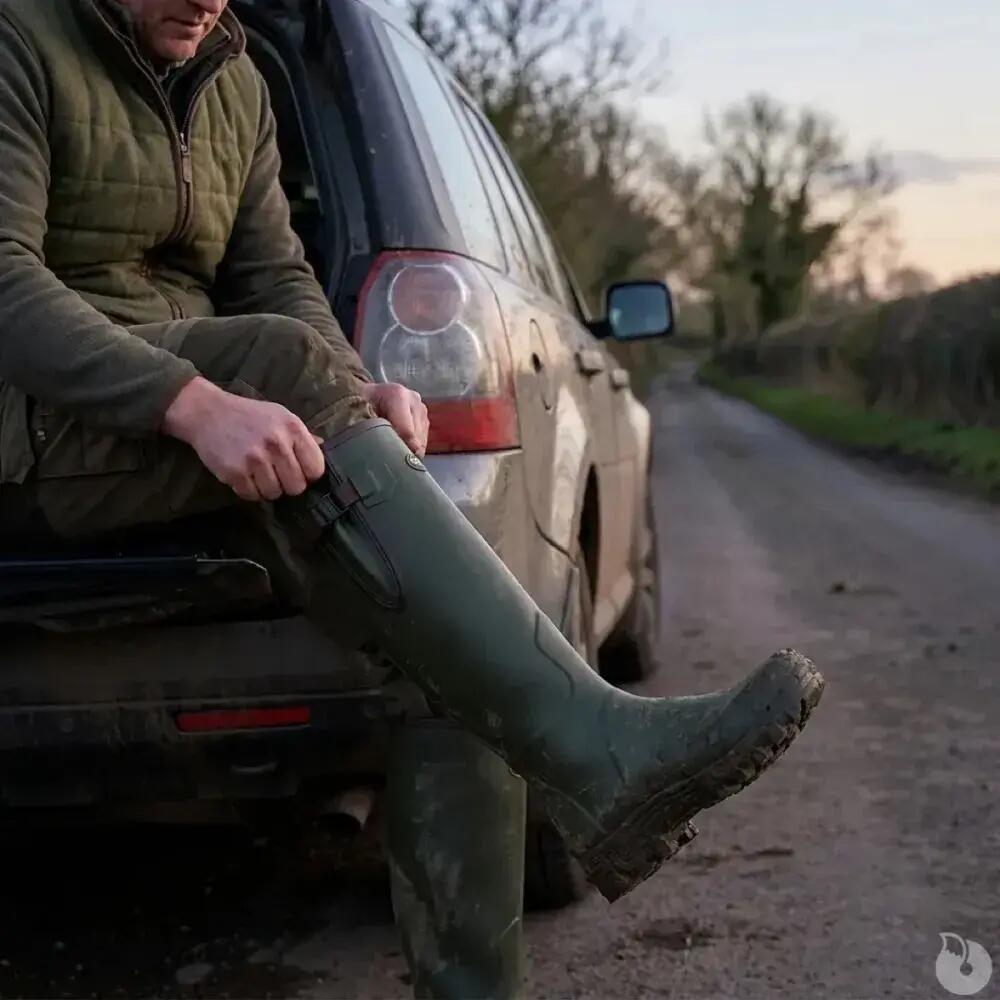 Bottes Arxus Pioneer vertes en caoutchouc naturel 9/9