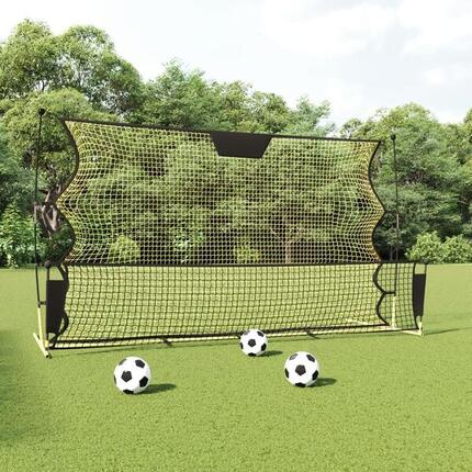 VidaXL Filet Rebond pour Football 183 x 85 x 120 cm Noir et Jaune