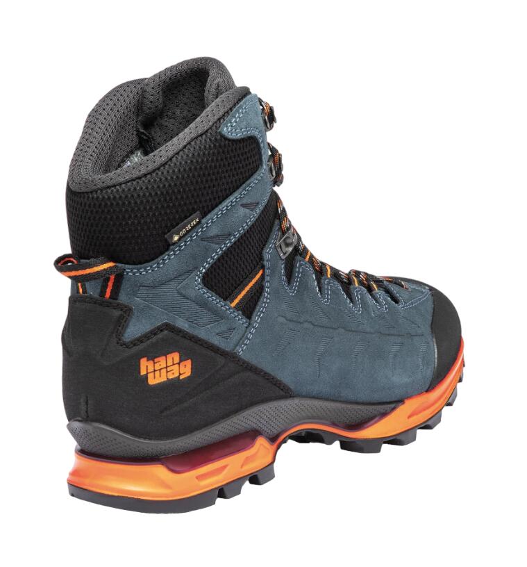 Chaussures de randonnée hautes et imperméables pour hommes Acier/Orange 3/6