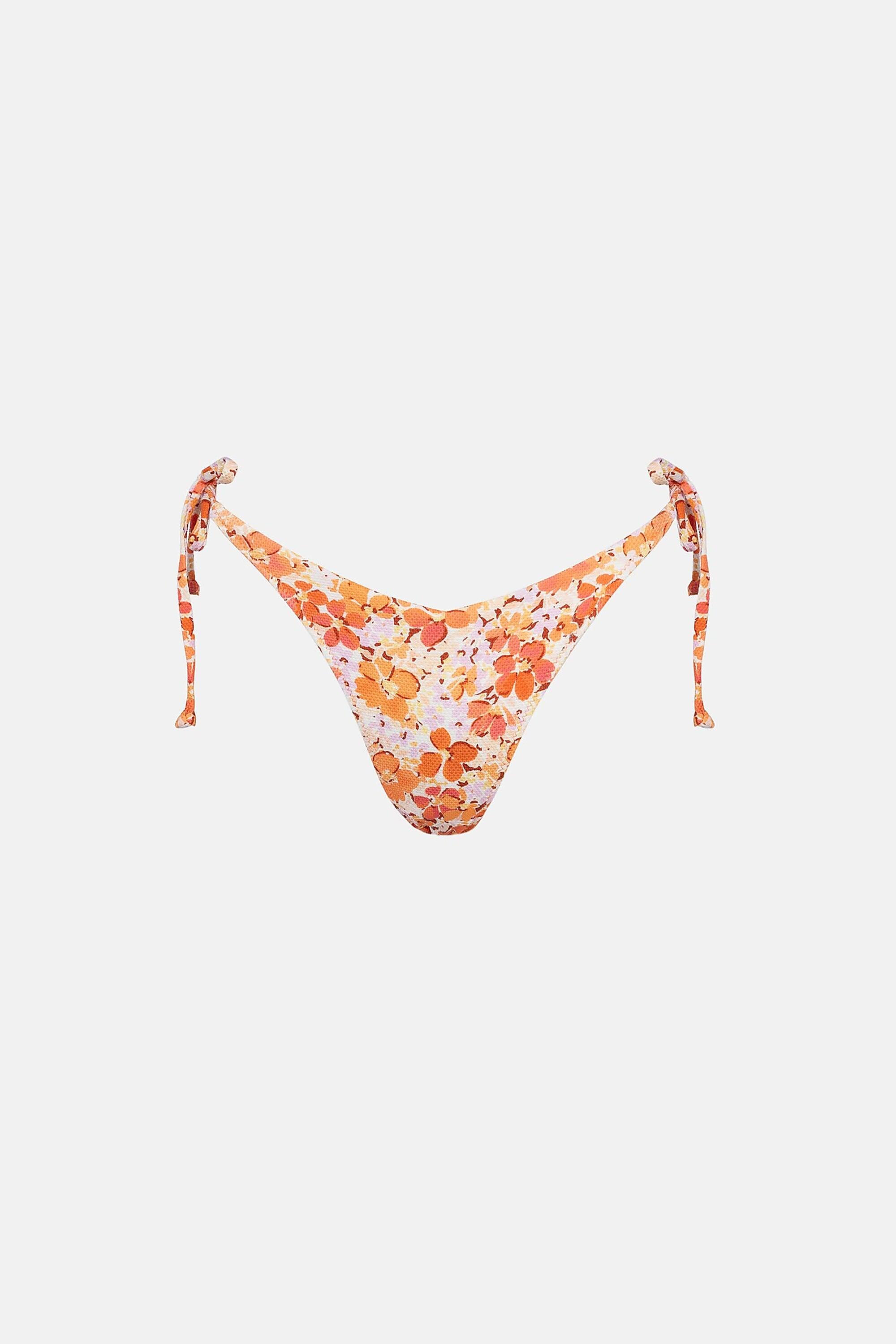Rosa Floral - Parte de Baixo de Biquíni Feminino 6/7