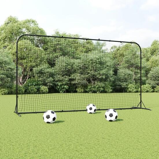 VidaXL Fußball-Rebounder 366 x 90 x 183 cm, Stahl und HDPE