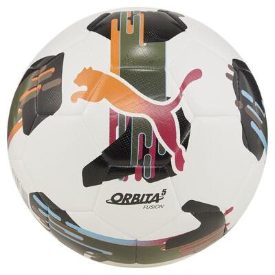 Pallone Puma Orbita 5 Fusion Bianco Nero Arancio 5