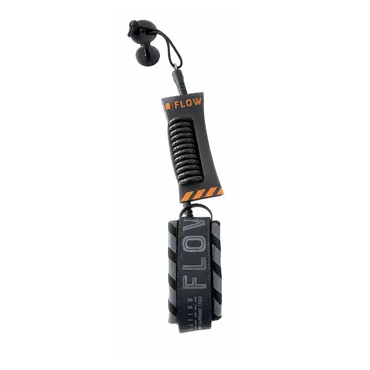 Bodyboard Leash 8mm, Bicep, Ultra-light, Black/Dark Gray