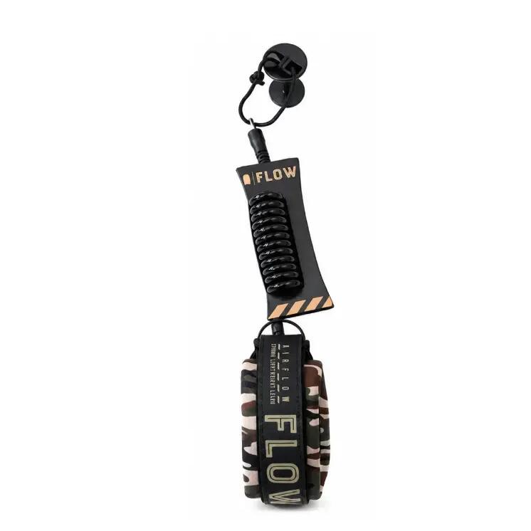 Bodyboard Leash 8mm, Bicep, Ultra-light, Black/Camouflage