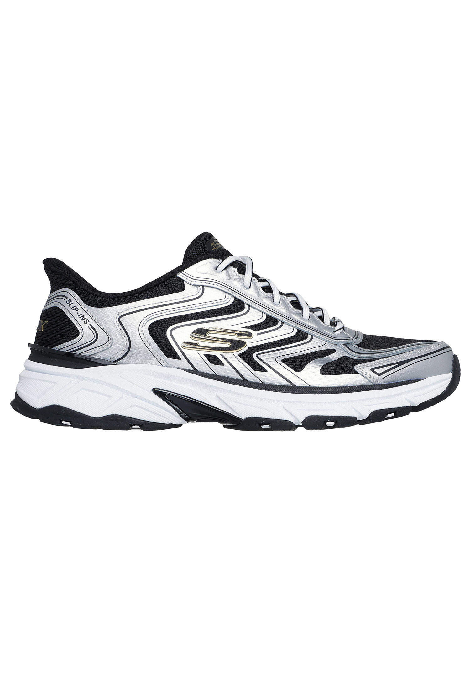 SKECHERS Herren STAMINA SPORT Slip-On Sneaker 233150 SLBK Silver Black 2/5