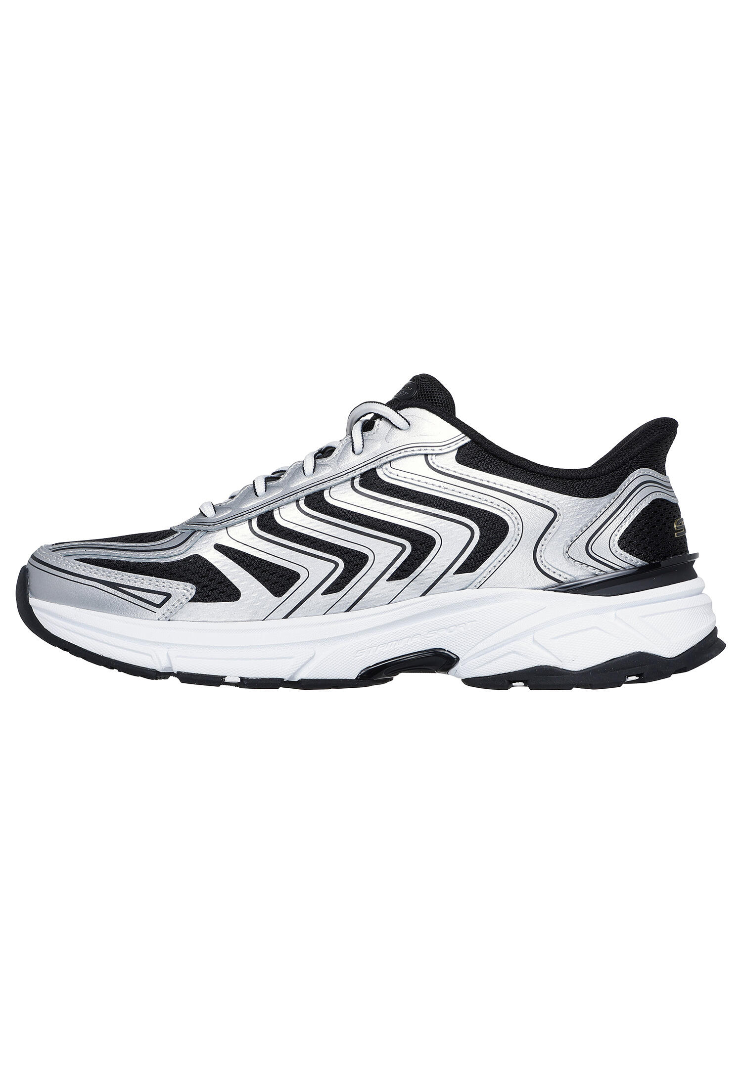 SKECHERS Herren STAMINA SPORT Slip-On Sneaker 233150 SLBK Silver Black 5/5