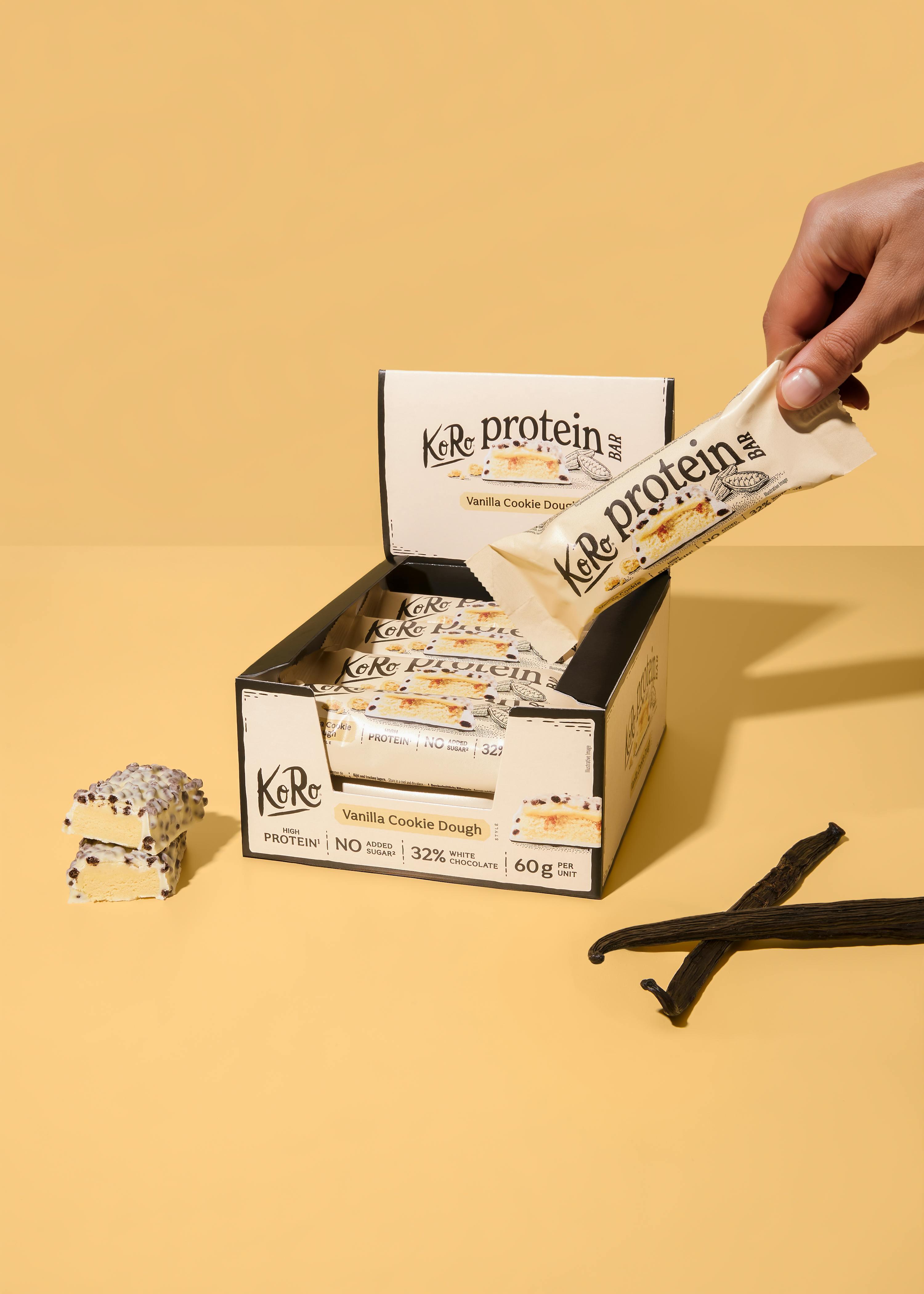Barre protéinée crunchy cookie dough vanille 12 x 60 g 4/7