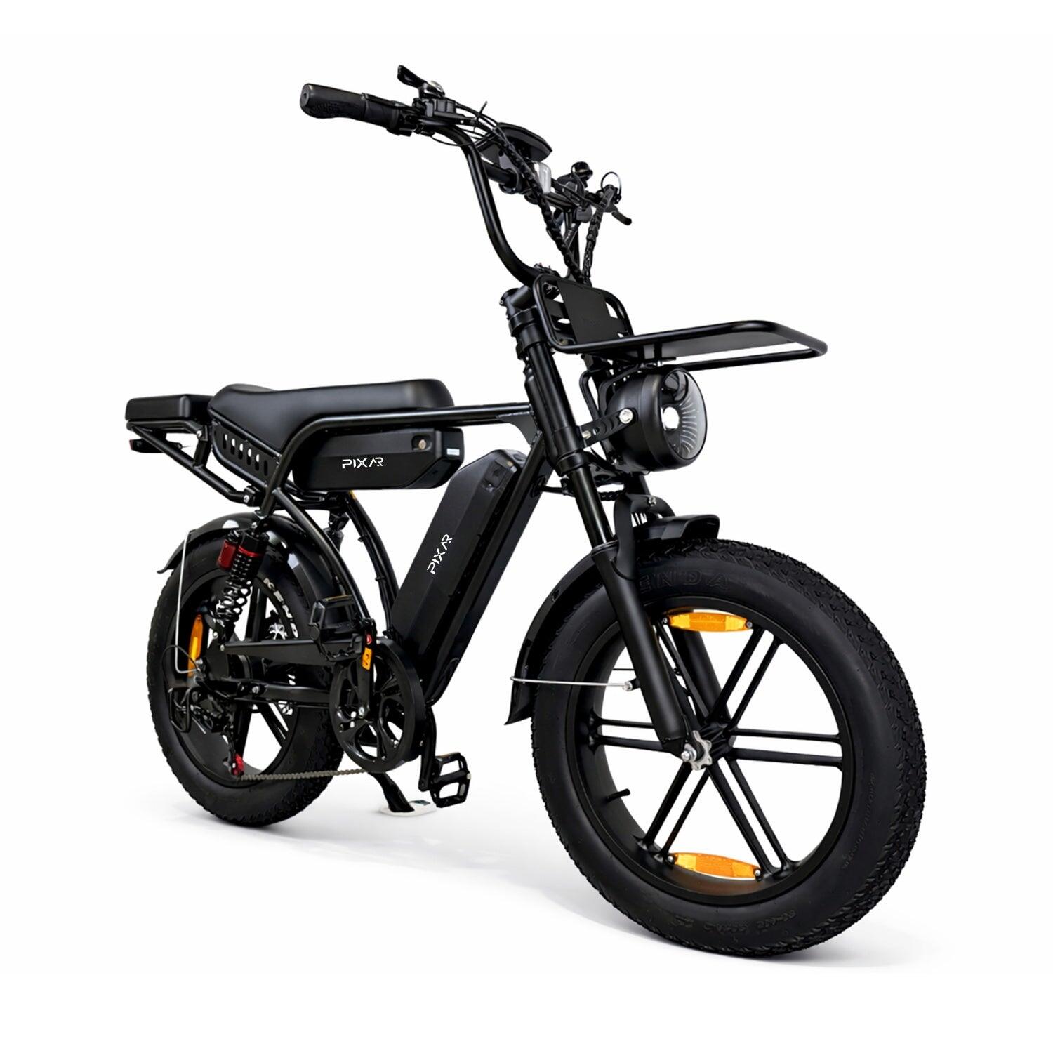 Pixar M9 E-Bike 250W 48V17.5AH+17.5AH 20" Freni Idraulici Nero 3/5