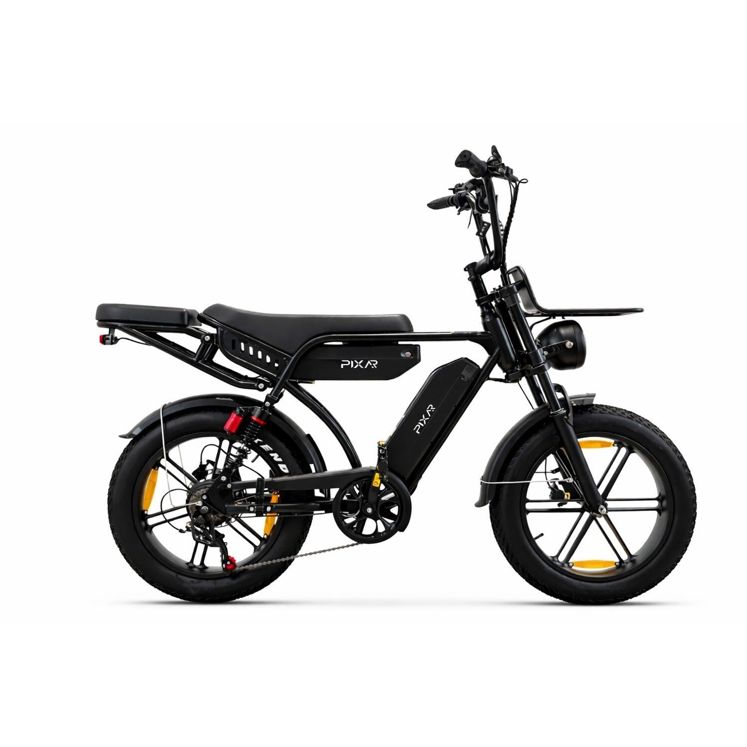 Pixar M9 E-Bike 250W 48V17.5AH+17.5AH 20" Freni Idraulici Nero 2/5