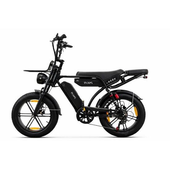 Pixar M9 E-bike 250W 48V17.5Ah+17.5Ah 20" Hydraulische Schijfremmen Zwart