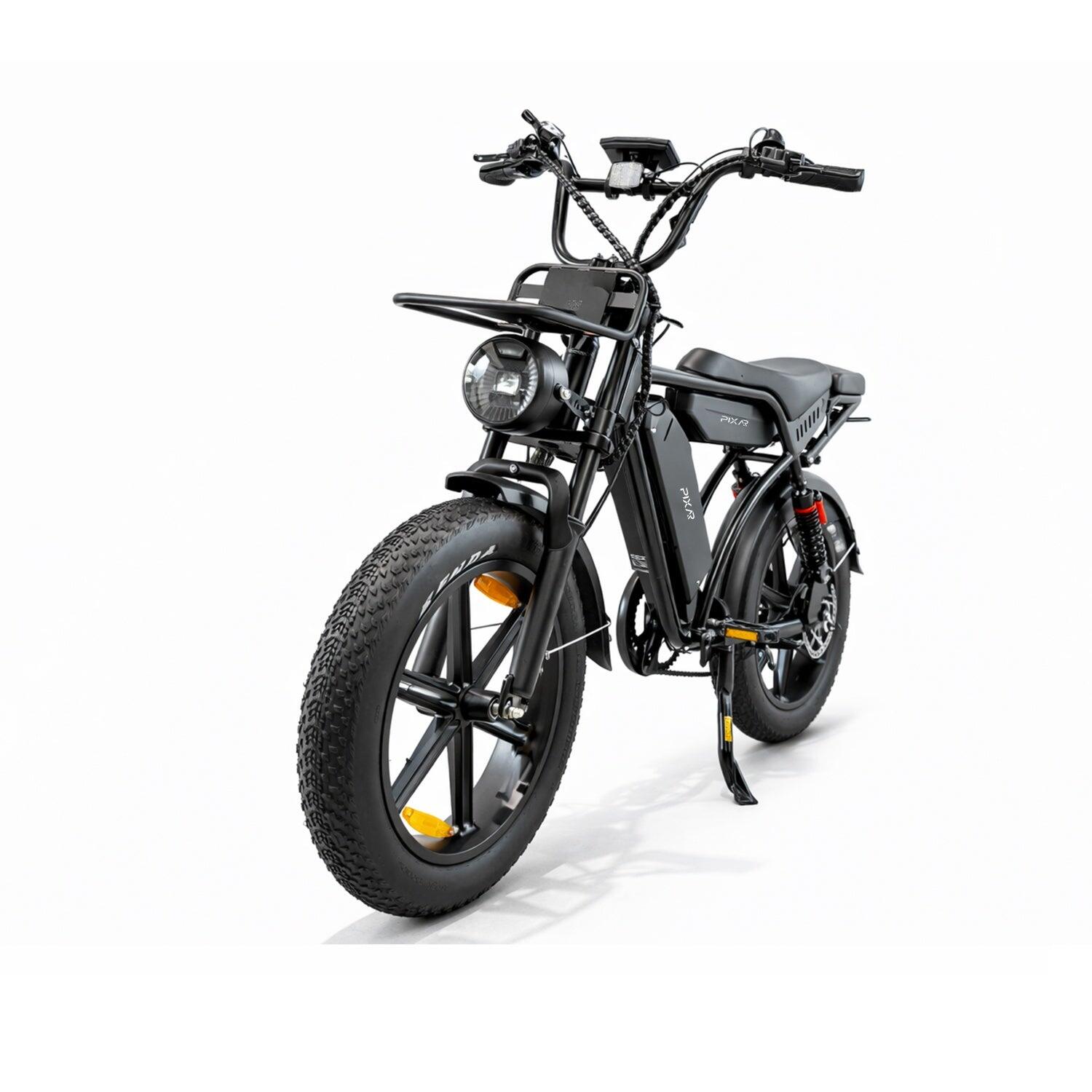 Pixar M9 E-Bike 250W 48V17.5AH+17.5AH 20" Freni Idraulici Nero 4/5