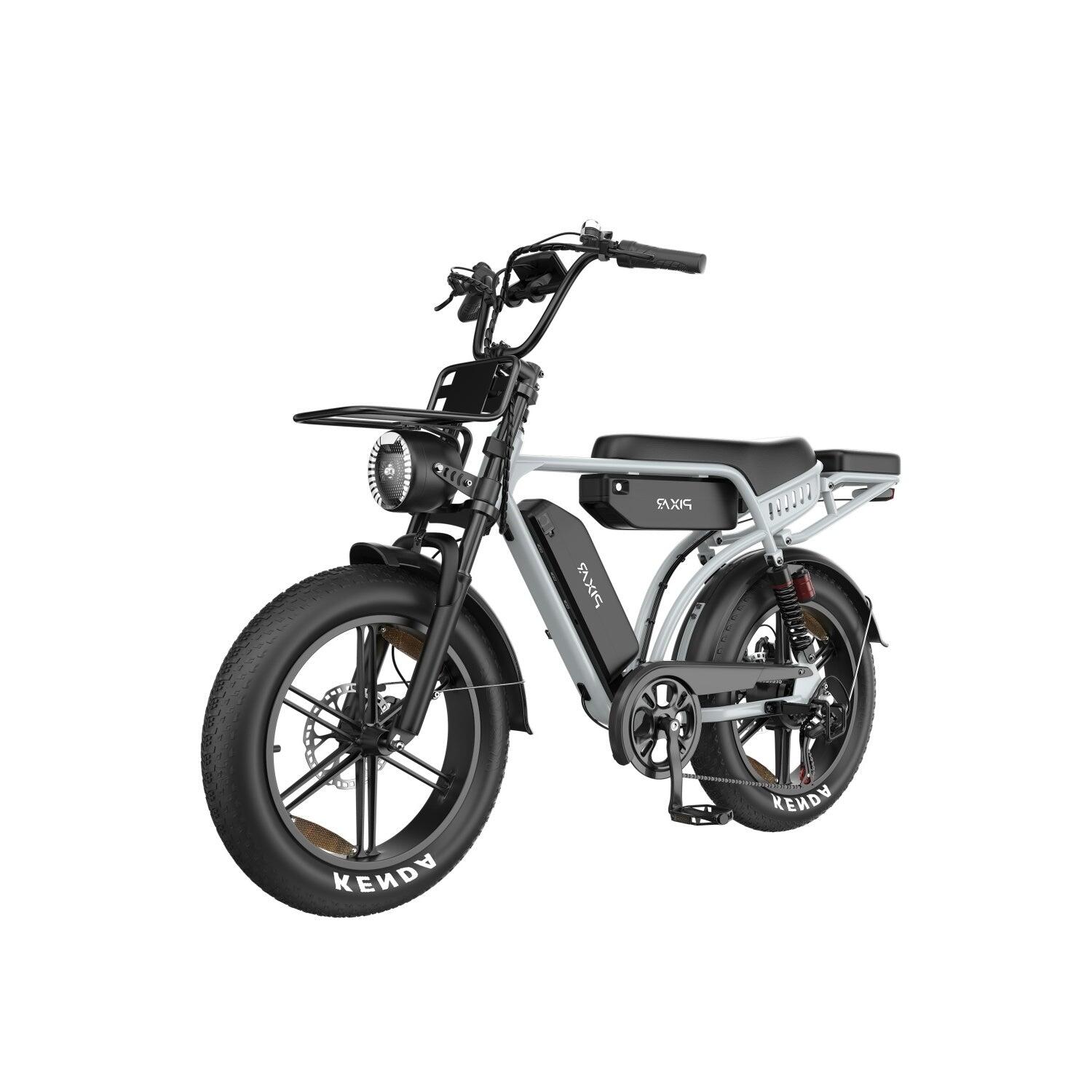 Pixar M9 Vélo Électrique 250W 48V17.5AH+17.5AH 20" Freins Hydrauliques Gris 3/5