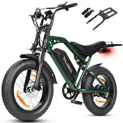 Moto Électrique ESKUTE V202 250W 48V20.8Ah 20" Accessoires Vert