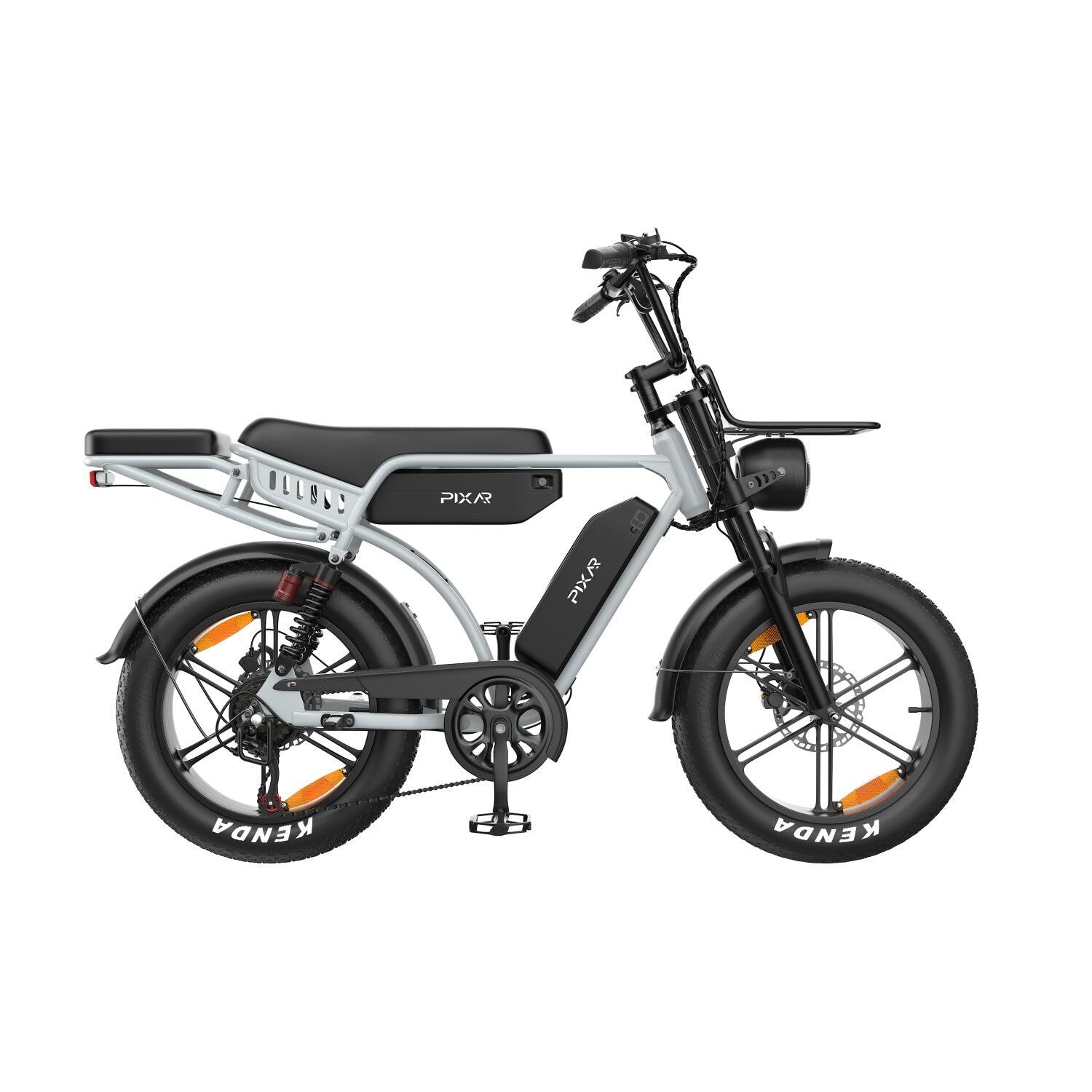 Pixar M9 Vélo Électrique 250W 48V17.5AH+17.5AH 20" Freins Hydrauliques Gris 2/5