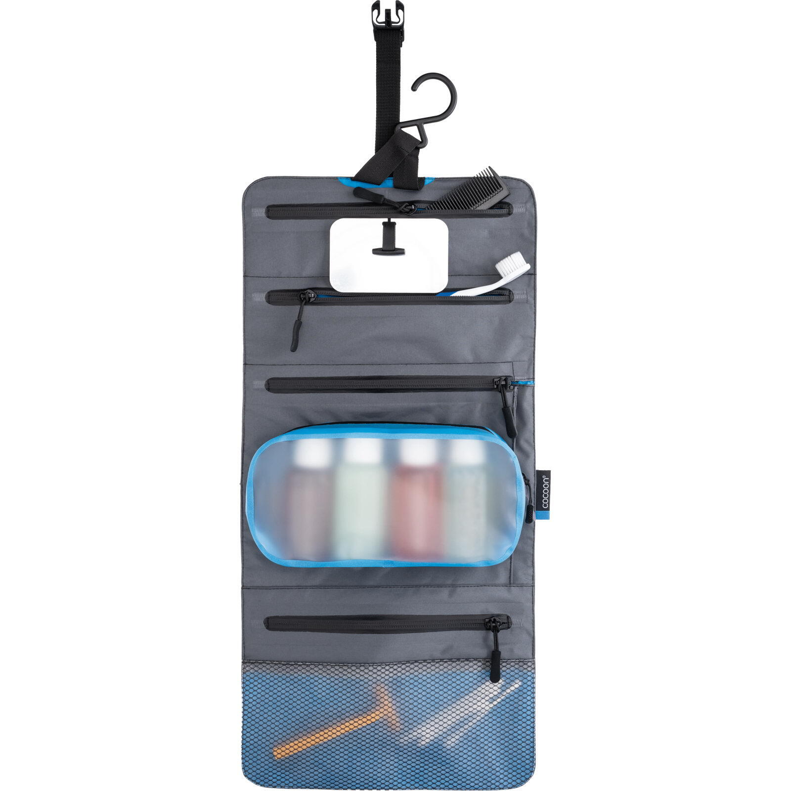Kulturbeutel Hanging Toiletry Kit Minimalist WP grey-black-blue 2/7