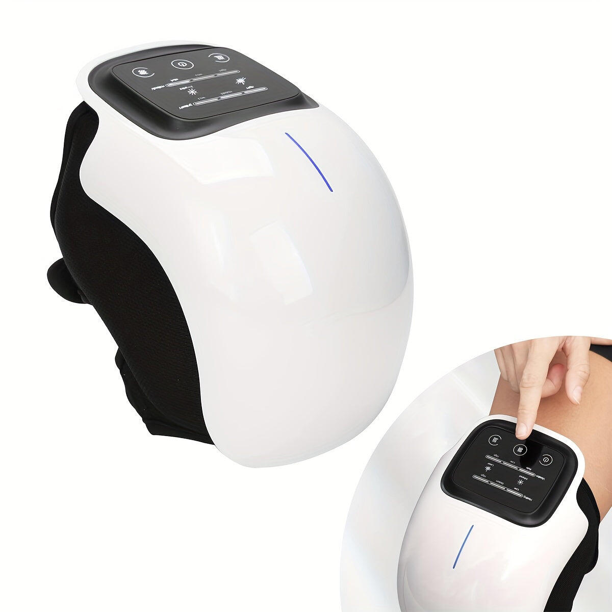 Heated Knee Massager with 3-Level Heat & Rechargeable Design