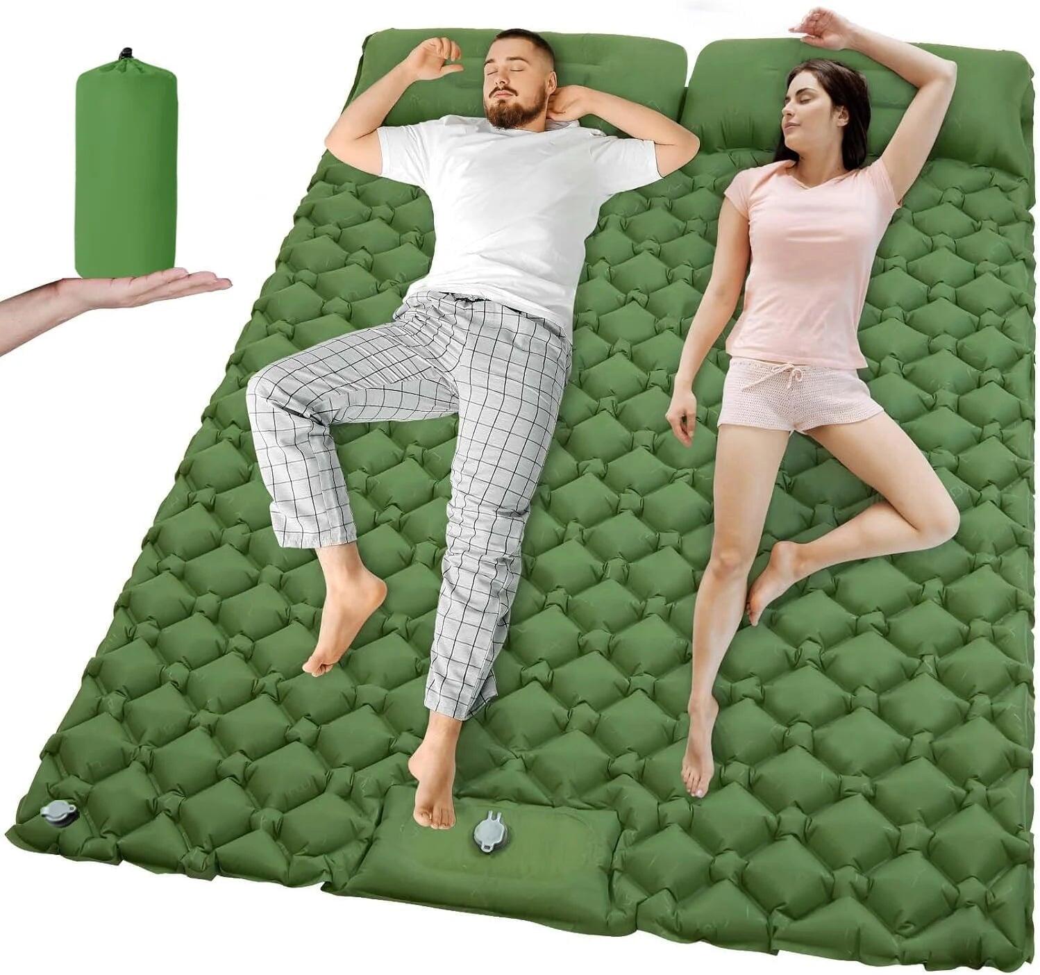 Double Inflatable Camping Mattress Ultralight Sleeping Pad