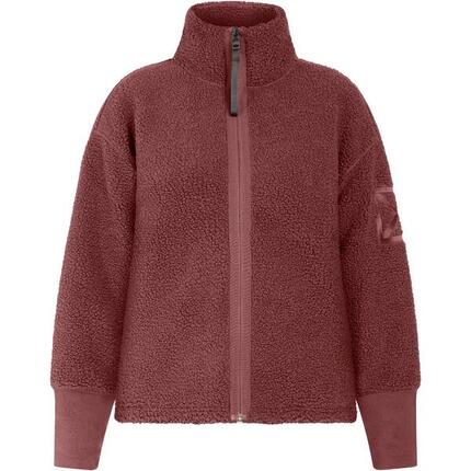 Mella Full-Zip Vest Dames Lange rits fleece Bark