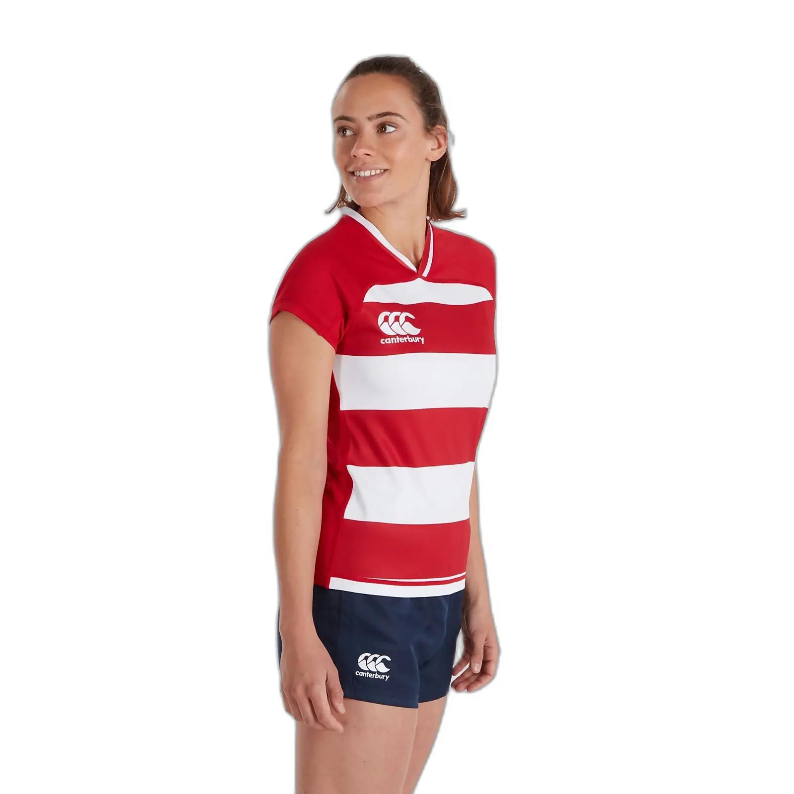 Maillot rayé femme Canterbury Vapodri Evader 4/5