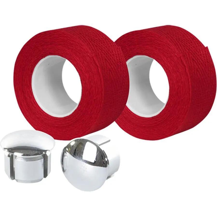 Cotton handlebar tape with handlebar end Velox Tressorex 85