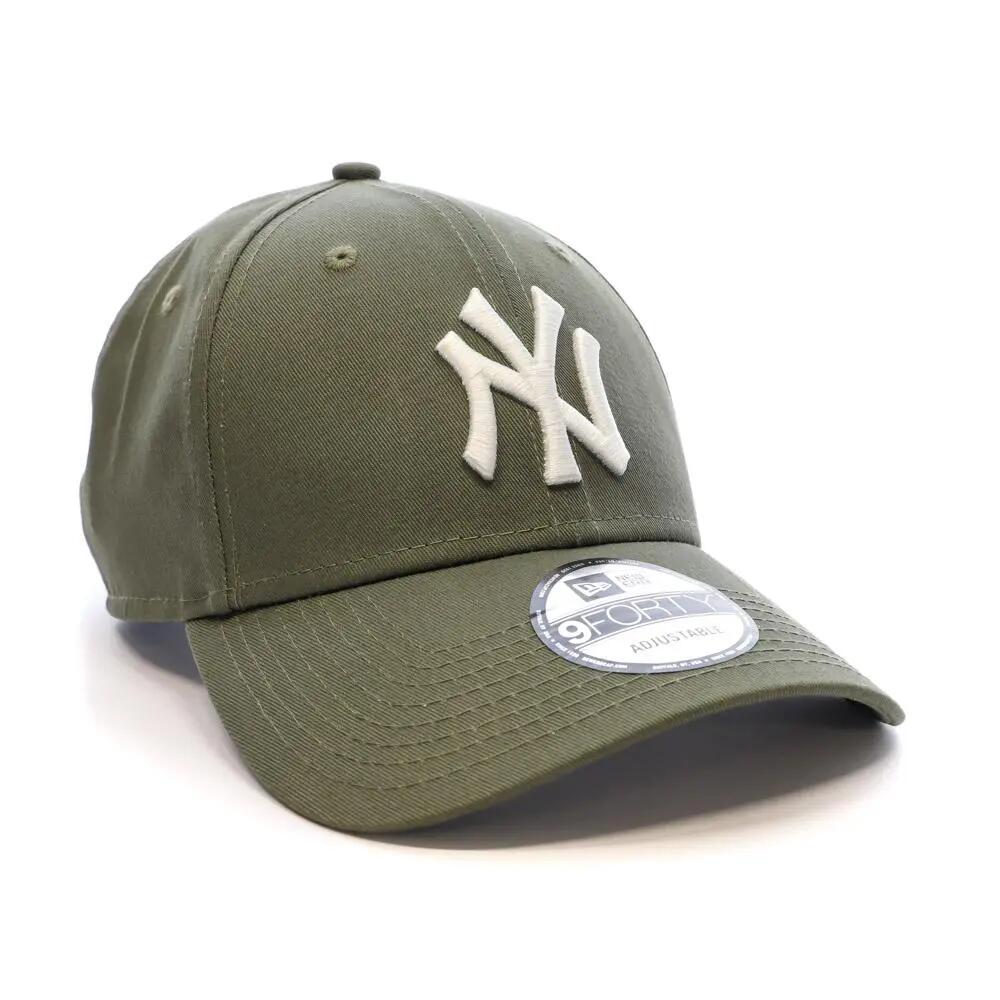 New Era The League Essential MLB Cap New Y Kleur Olijf/Wit 2/7