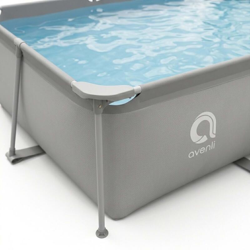 Avenli Dikdörtgen Prefabrik Havuz  300 cm x 207 cm x 66 cm (Gri) 17771