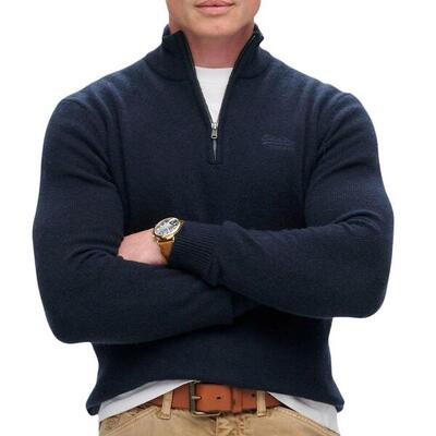 Felpa Superdry Essential Nera da Uomo