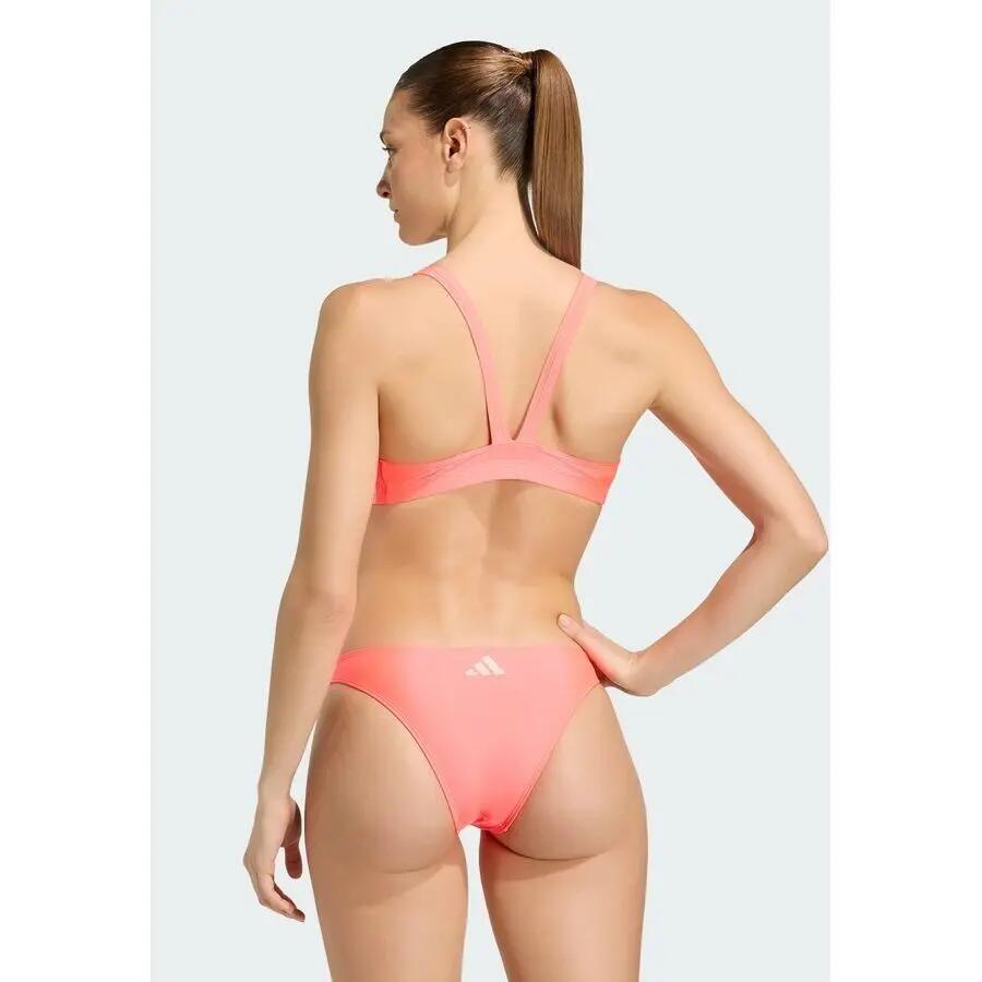 Costume da bagno a due pezzi donna con schiena a V adidas 3-Stripes 3/6