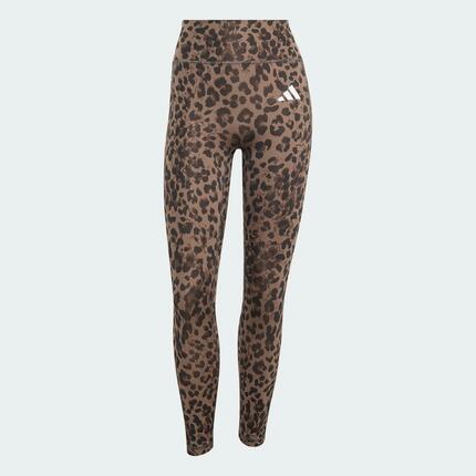 Legging 7/8 léopard 3 bandes Optime Essentials