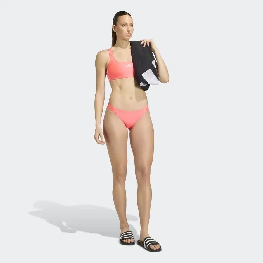 Costume da bagno a due pezzi donna con schiena a V adidas 3-Stripes 4/6
