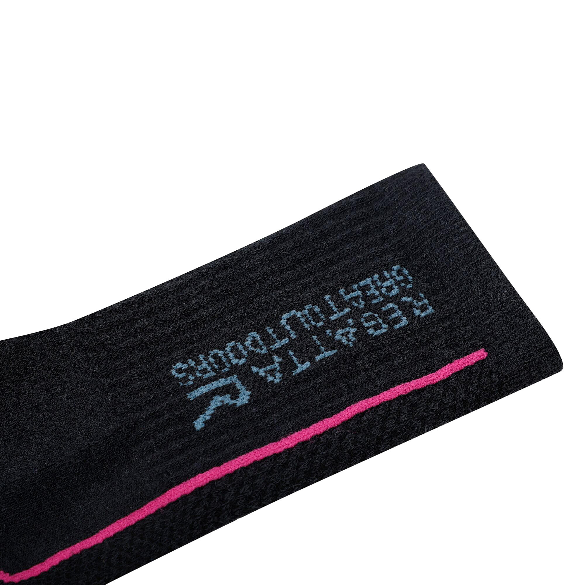 Chaussettes De Randonnée Femme (Gris Phoque / Bleu Orage) 2/4