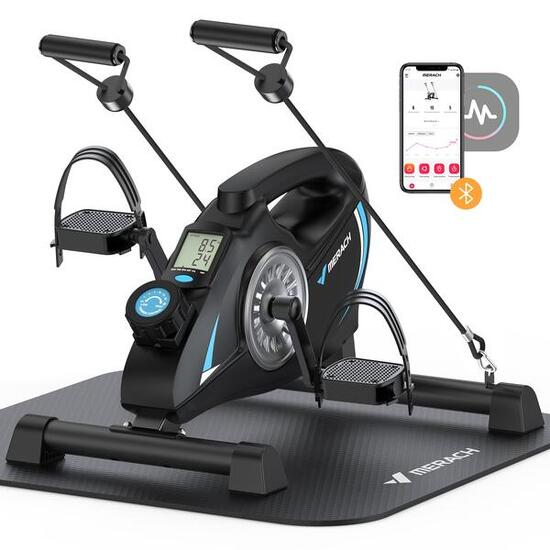 Mini-vélo d’appartement silencieux - 16 niveaux, écran LCD, tapis antidérapant