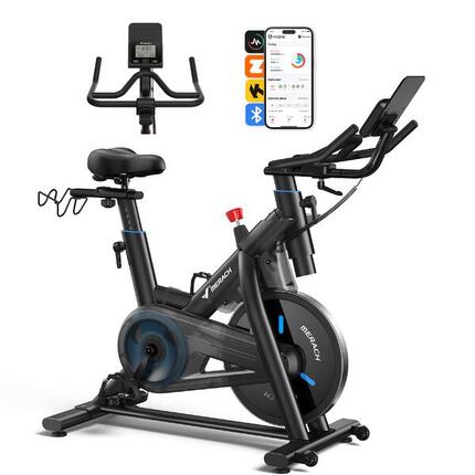 Vélo d'appartement MERACH 10 kg, 16 niveaux, 158 kg