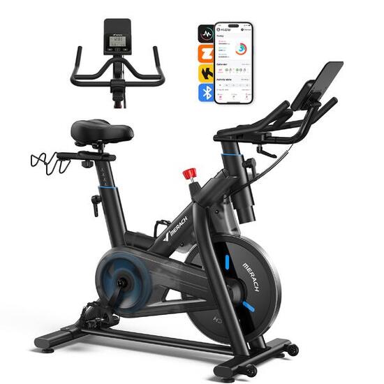 Vélo d'appartement MERACH 10 kg, 16 niveaux, 158 kg