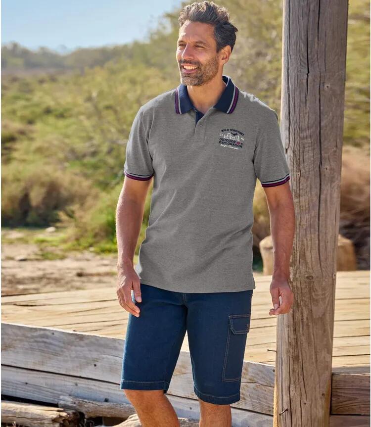Lot de 2 Bermudas Cargo Denim Stretch  2/6