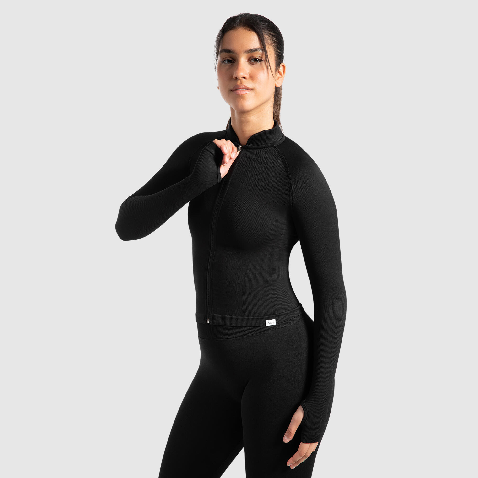 Damen Trainingsjacke Revia Schwarz 2/5