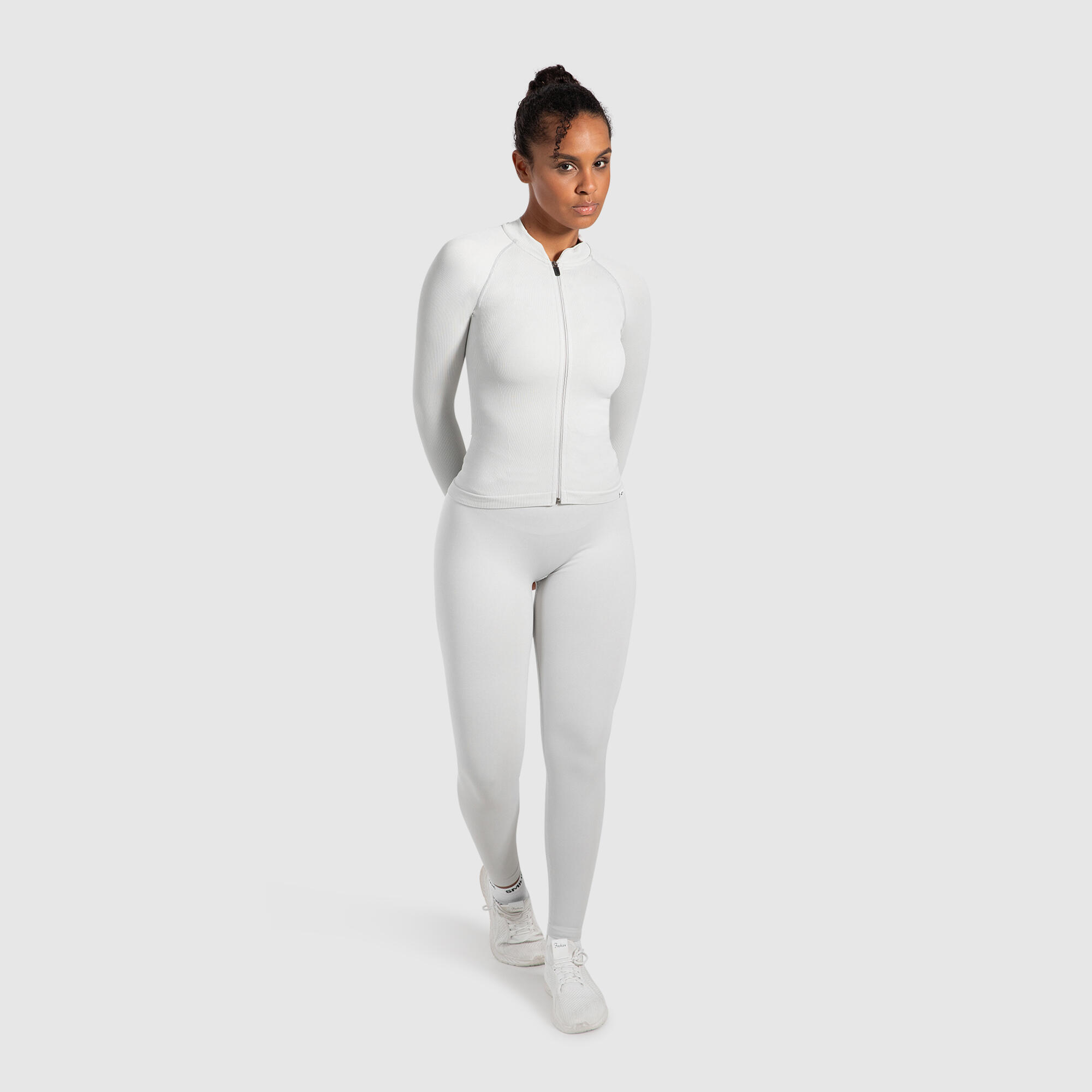 Damen Trainingsjacke Revia Hellgrau 3/5