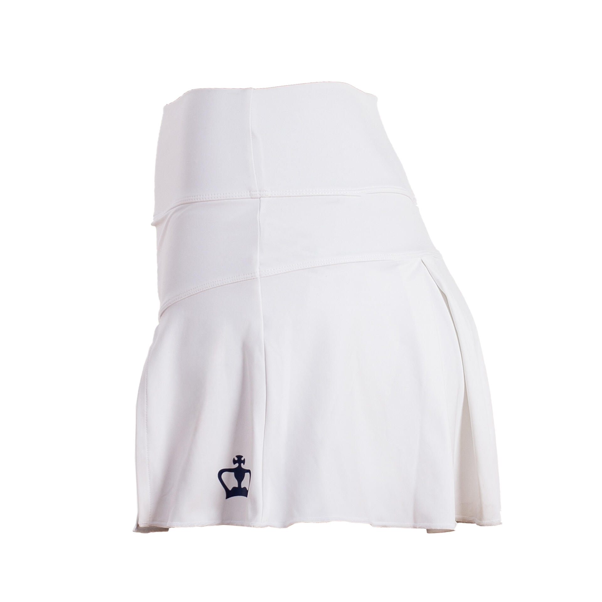 Dames Padel Tennis Rok Licht Ademend Zijsplit Creta Wit 5/5